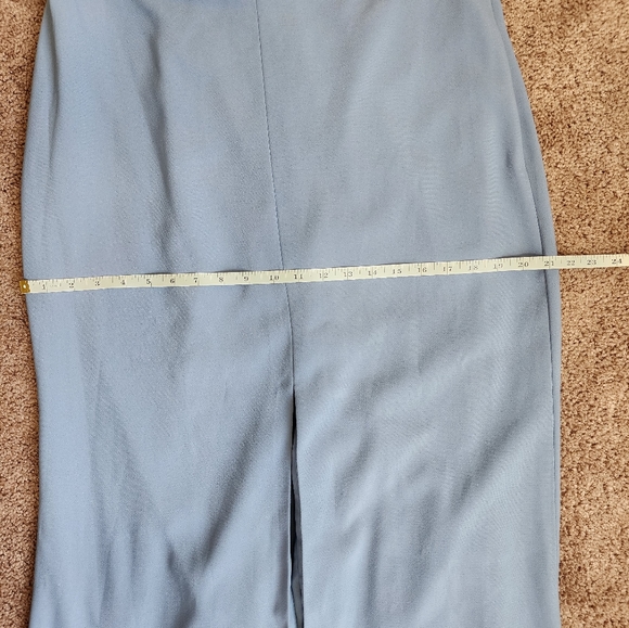 Dessy Collection Off-The-Shoulder Notch Trumpet Gown With Front Slit In … - Picture 9 of 11